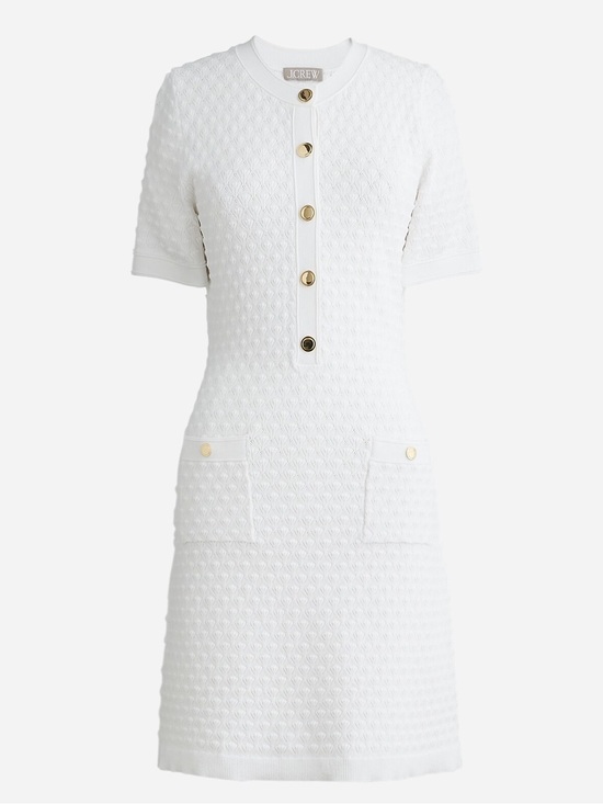 J. Crew Dresses & Skirts - J. Crew - Textured Lady Sweater-Dress in White